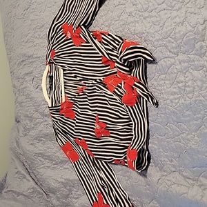 Womens crisscross tie blouse